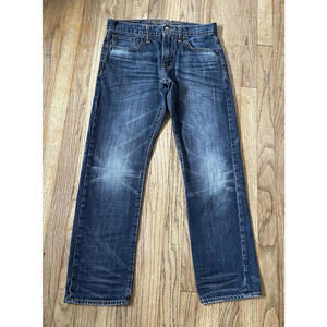 American Eagle Jean Size 29/30 Blue Slim Straight  100%cotton